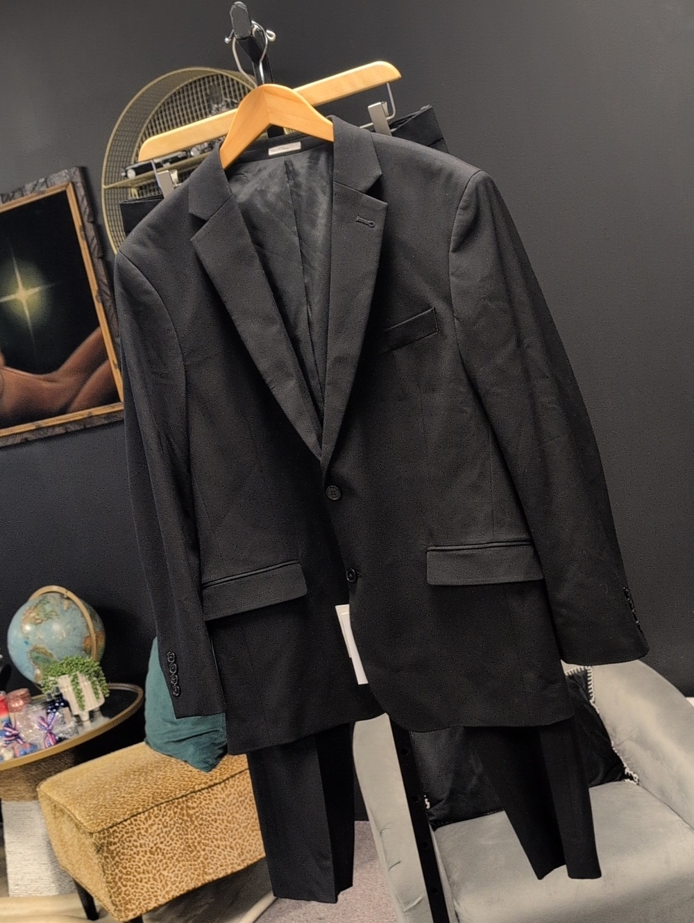 Nordstrom Black Men's Two-Button Suit